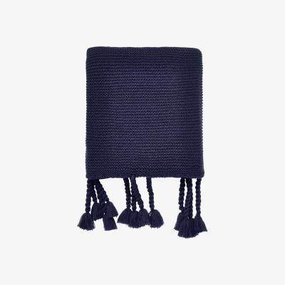 Dunelm Helena Springfield Cosmos Viva Navy Knit Throw Navy