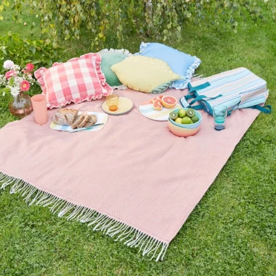 Dunelm Herringbone Picnic Blanket