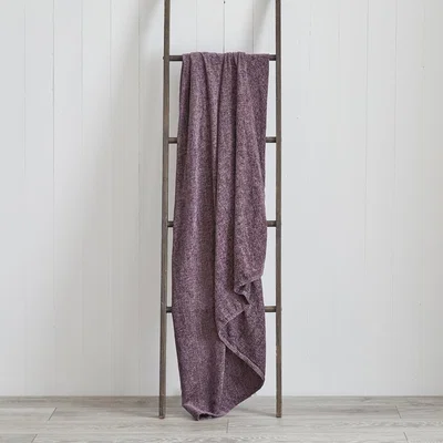 Dunelm Chenille Mauve Throw Purple