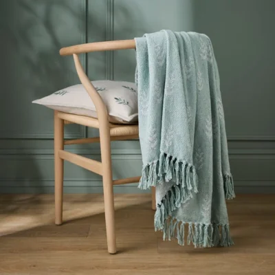 Dunelm Harper Stem Woven Throw Blanket 130cm x 180cm