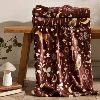 Dunelm Enchanted Twilight Fleece Throw Blanket 130cm x 170cm