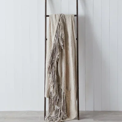 Dunelm Mala Faux Mohair 130cm x 150cm Throw Natural