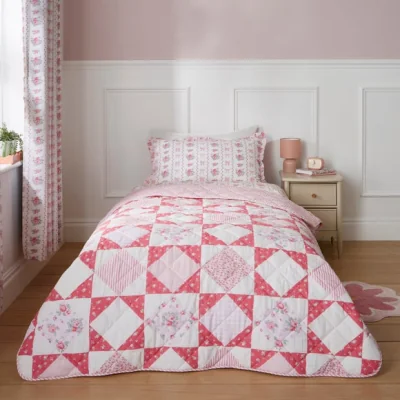 Dunelm Vintage Floral Bedspread 150cm x 200cm