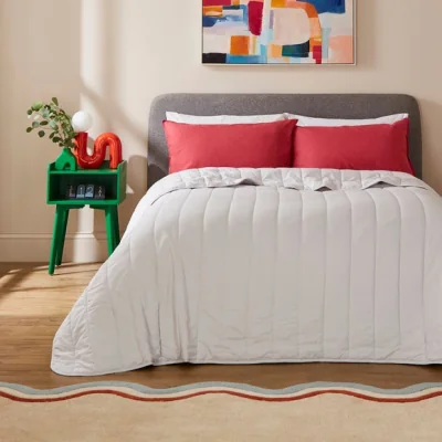 Dunelm Holden Bedspread Light Grey