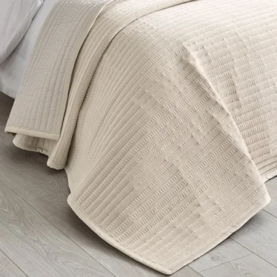 Dunelm Catherine Lansfield Velvet Pinsonic Bedspread