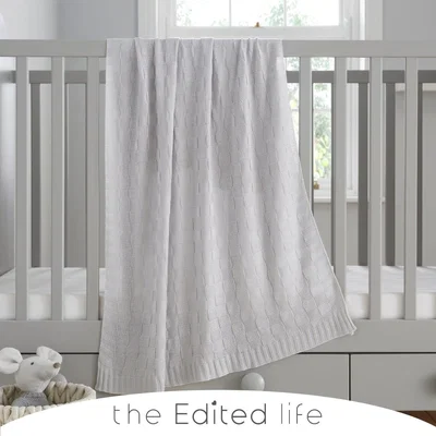 Dunelm Bamboo Knitted Blanket Natural