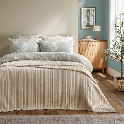 Dunelm Weybourne Stripe Bedspread