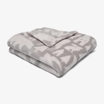 Dunelm Fusion Snug Scandi Animals 120cm x 150cm Throw Grey