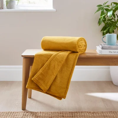 Dunelm Seriously Soft Throw Blanket, 130cm x 180cm