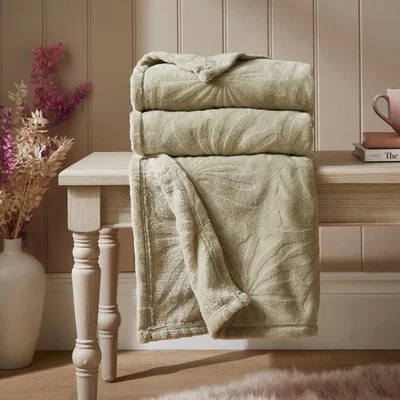 Dunelm Astra Fleece Throw Blanket