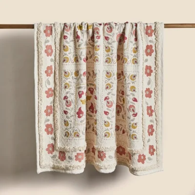 Dunelm Churchgate Morcott Tufted Throw MultiColoured