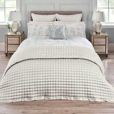 Dunelm Dorma Ophelia Natural Bedspread Natural