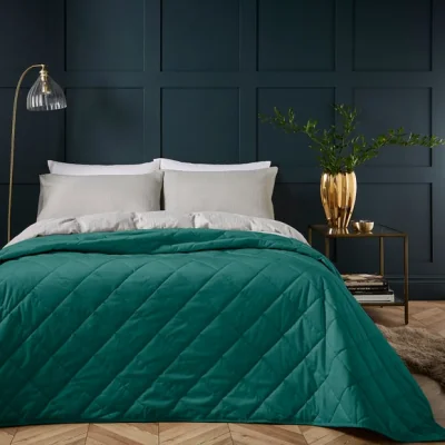 Dunelm Castleton Bedspread Peacock