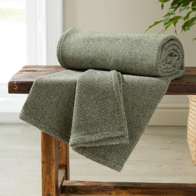 Dunelm Reversible Throw 130x180cm Green