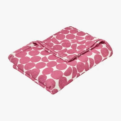 Dunelm Ingo Throw 120cm x 150cm Pink