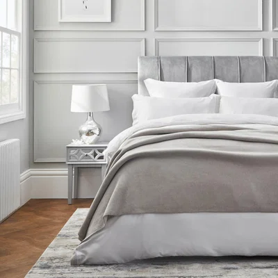 Dunelm Dorma Purity Winterton Throw Natural (Grey)