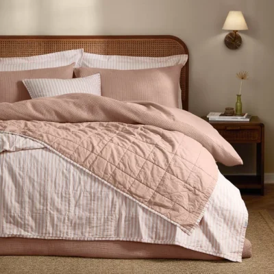 Dunelm Yard Hebden Stripe 100% Cotton Bedspread