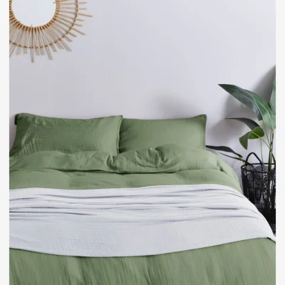 Dunelm Cotton Muslin Throw White