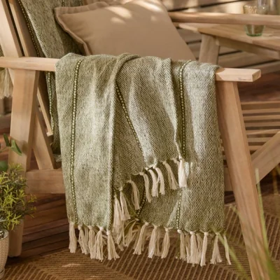 Dunelm Yard Hedon Throw Blanket 130cm x 180cm