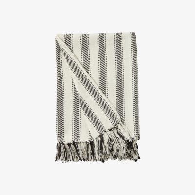 Dunelm Hanson Throw Black and white
