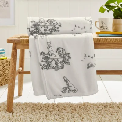 Dunelm Disney Winnie the Pooh Watercolour Throw Blanket 120cm x 150cm