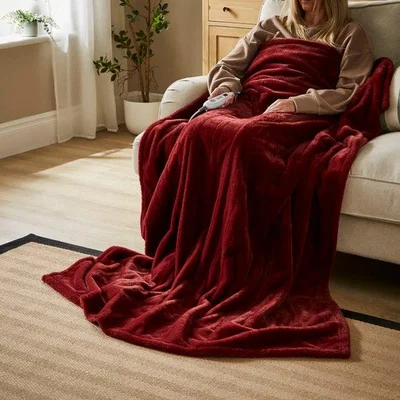 Dunelm Lennon Fur Electric Throw Blanket