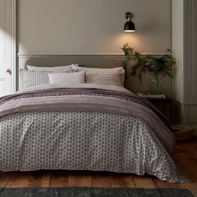 Dunelm Murmur Rae Heather Throw Purple