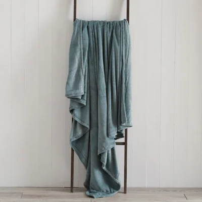 Dunelm Seriously Soft 220cm x 220cm Throw Seriously Soft Blue