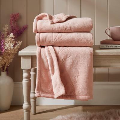 Dunelm Belle Fleece Throw Blanket