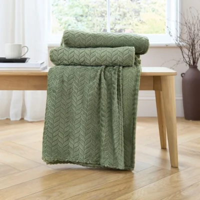 Dunelm Amelia Supersize Family Snuggle Throw Blanket 240cm x 280cm