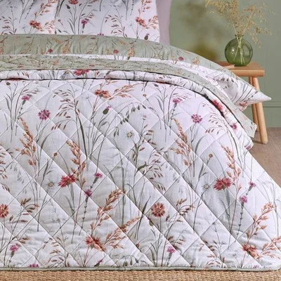 Dunelm Catherine Lansfield Grasmere Brushed Floral Bedspread