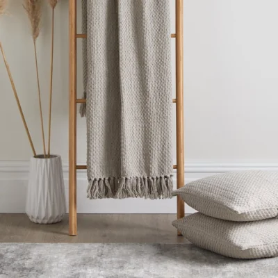 Dunelm Hayden Throw Natural