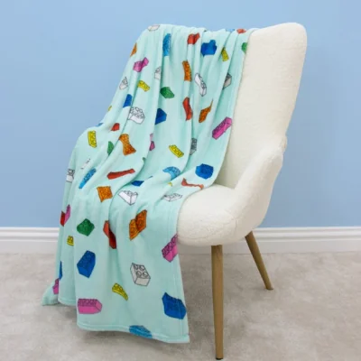 Dunelm Lego Fleece 150cm x 100cm Throw Blanket