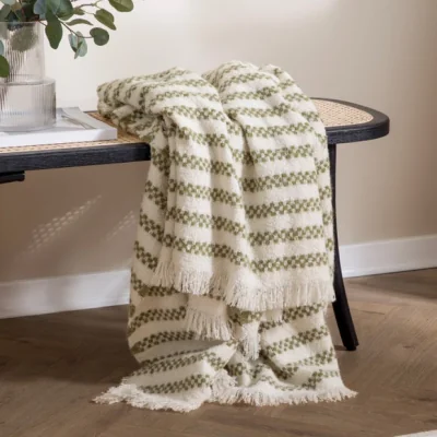 Dunelm Riva Clyne Throw Blanket 130cm x 180cm
