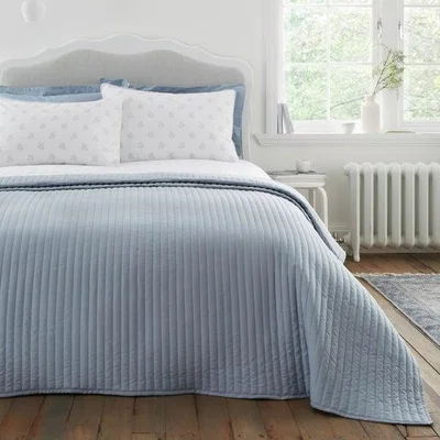 Dunelm Bianca Quilted Lines Bedspread