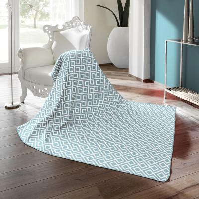 Dunelm Thermosoft Raute Blue Blanket Navy (Blue)