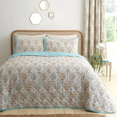 Dunelm Dreams n Drapes Edena Decorative Floral Bedspread
