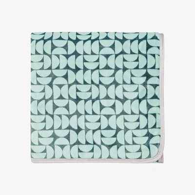 Dunelm Helena Springfield Liv Tolka Teal Fleece Throw Teal (Blue)