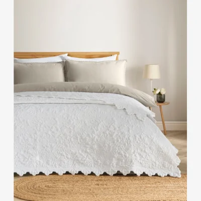 Dunelm Flora Quilted Bedspread