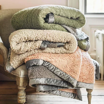 Graham & Green Graham and Green Pistachio Sherpa Throw