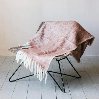 Graham & Green Soft Dark Rose Throw