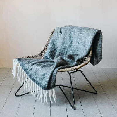 Graham & Green Soft Dark Grey Throw