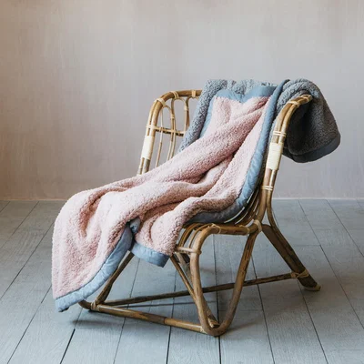 Graham & Green Blush Sherpa Throw