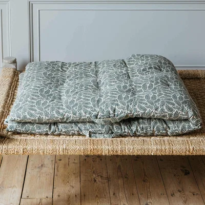 Graham & Green Khaki Fern Bed Roll 70 x 180cm
