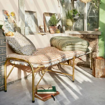 Graham & Green Graham and Green Green Striped Bed Roll
