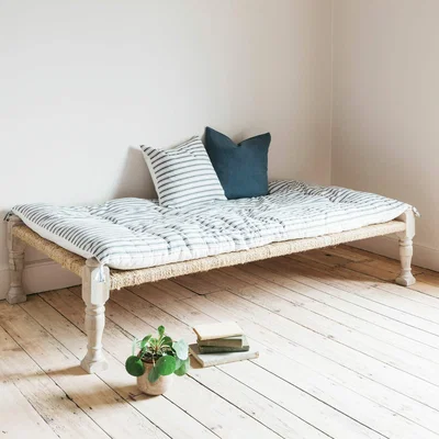Graham & Green Charcoal Stripe Bed Roll