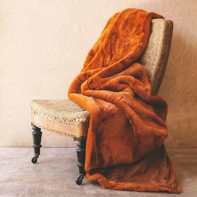 Graham & Green Burnt Amber Throw