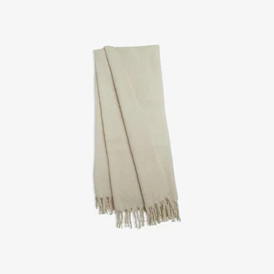 Habitat Habitat Mohair Throw - Cream - 125x150cm