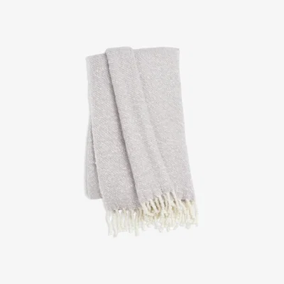 Habitat Habitat Textured Mohair Throw - Lilac - 125x150cm
