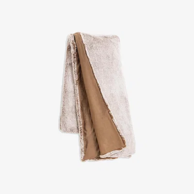 Habitat Habitat Fur Tipped Throw - Brown -125x150cm